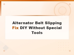 Alternator Belt Slipping Fix Diy Without Special Tools